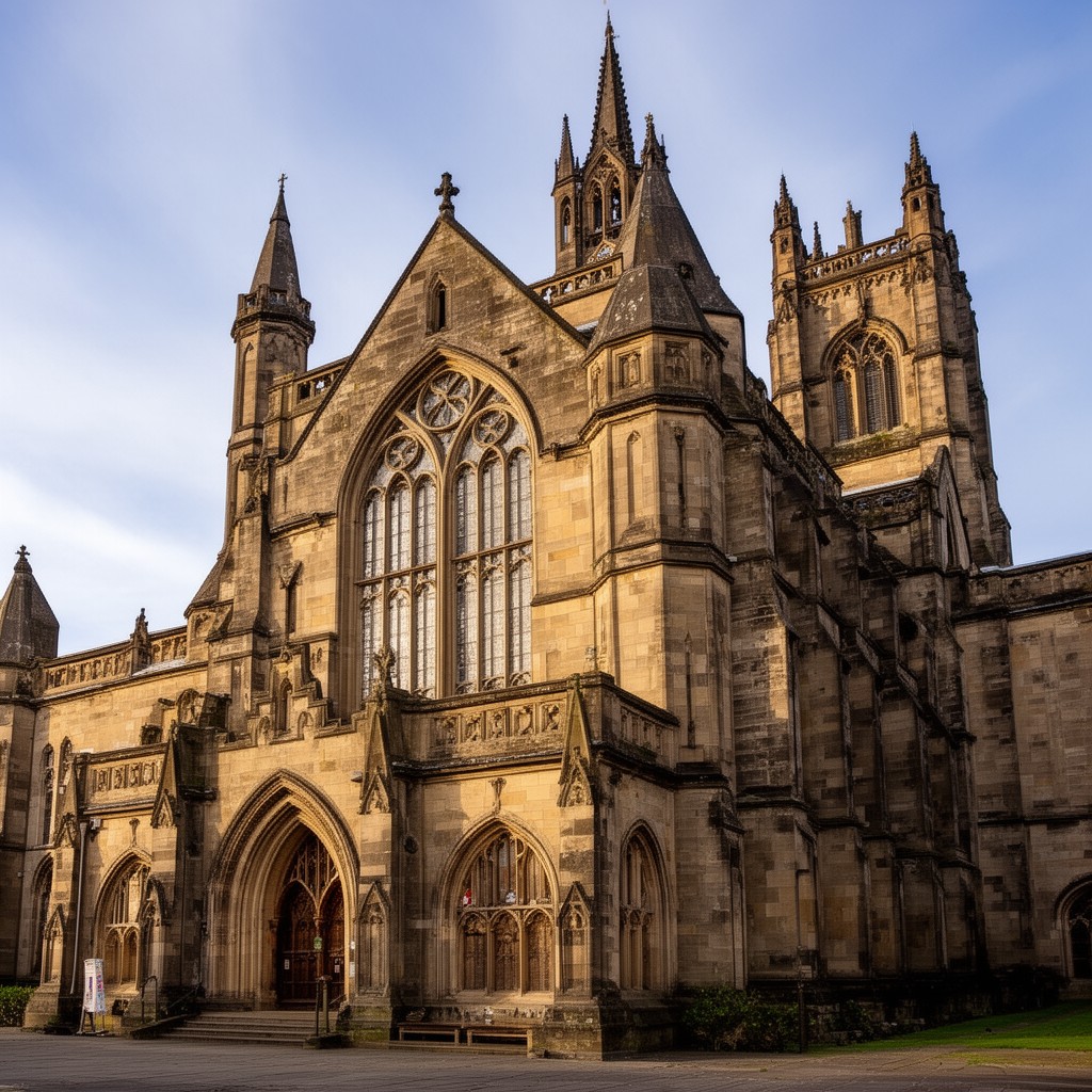 AI-generated illustration of St Ninian’s Cathedral, Perth