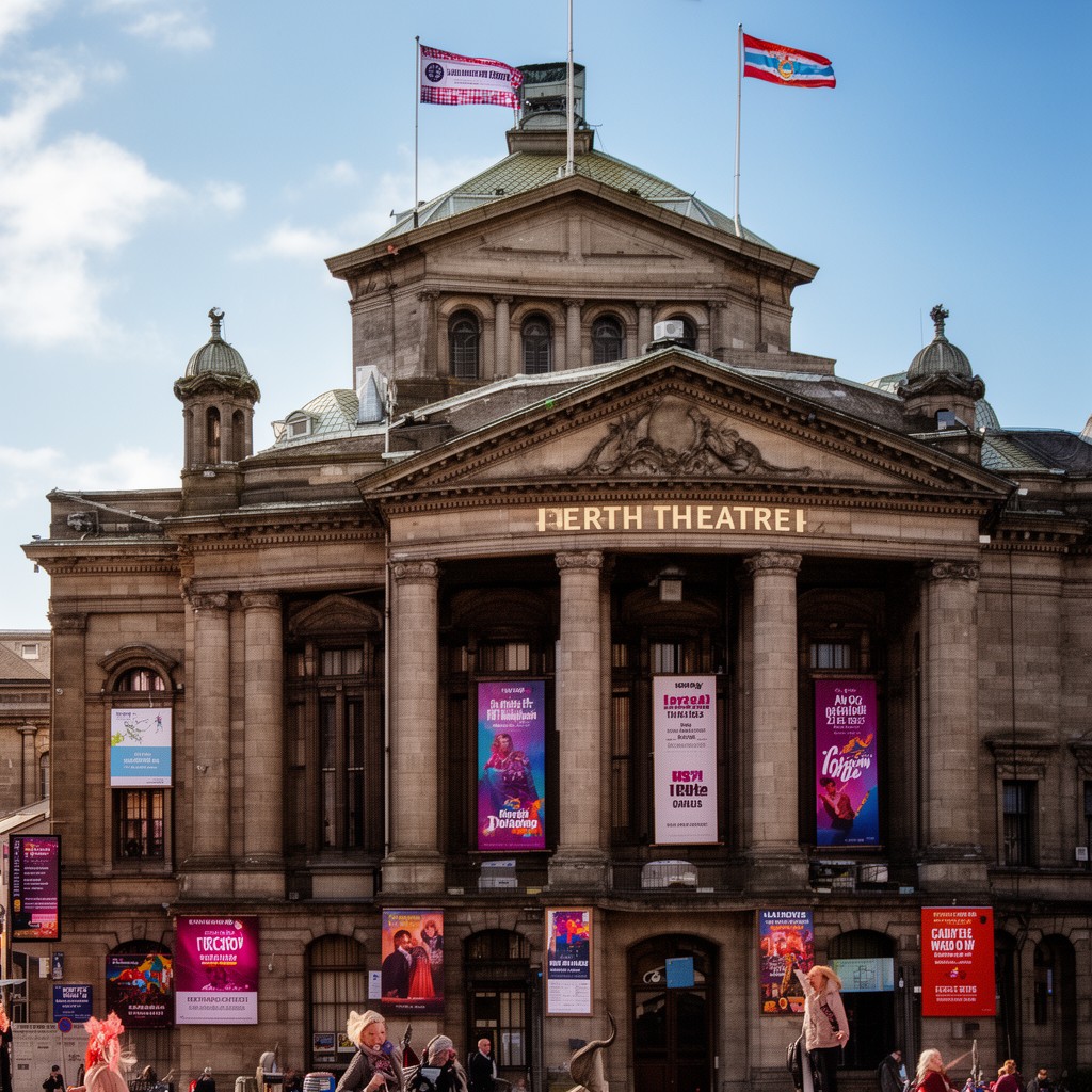 AI-generated illustration of Perth Theatre