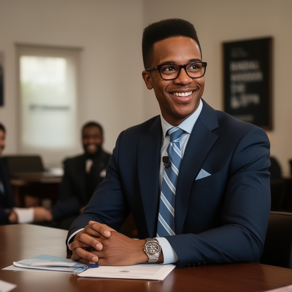 AI-generated illustration of Randall Woodfin
