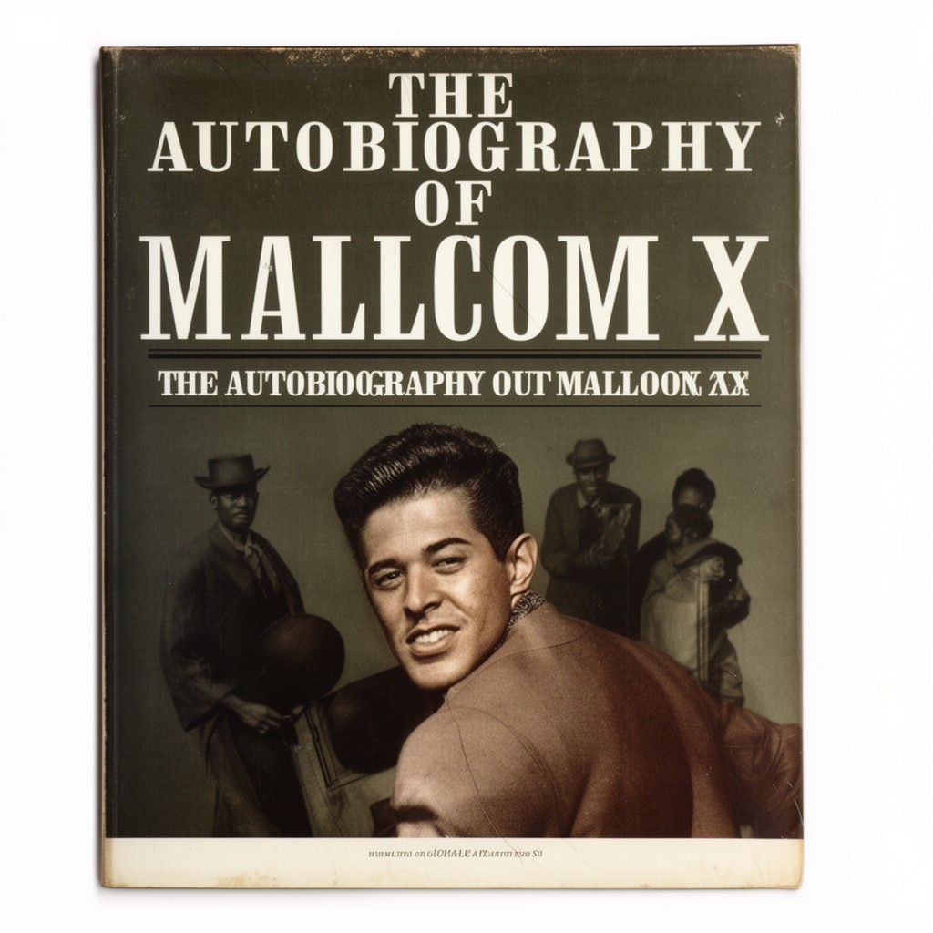 AI-generated illustration of The Autobiography of Malcolm X