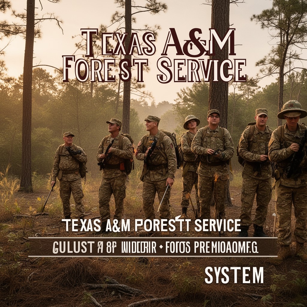 AI-generated illustration of Texas A&M Forest Service