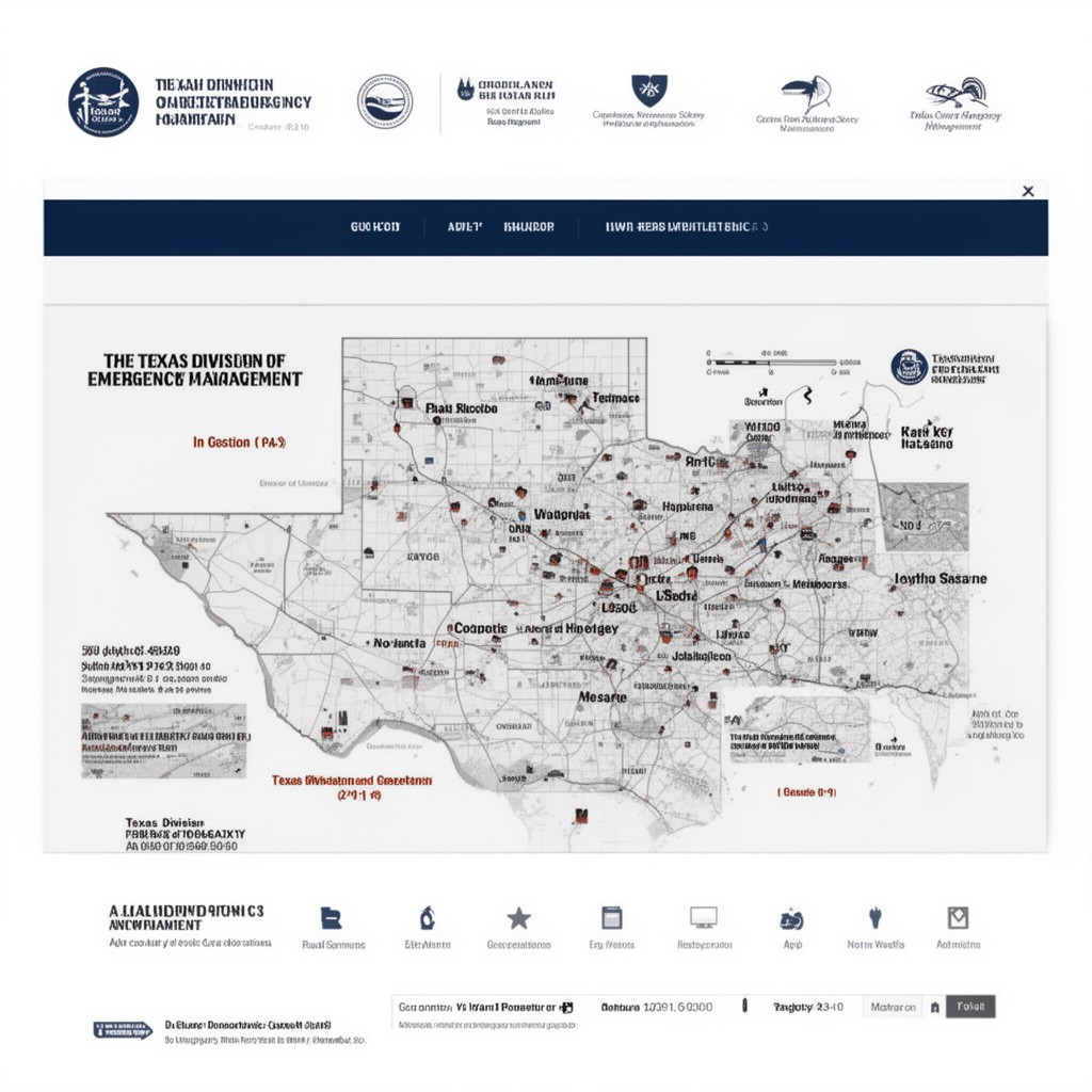 AI-generated illustration of Texas Division of Emergency Management