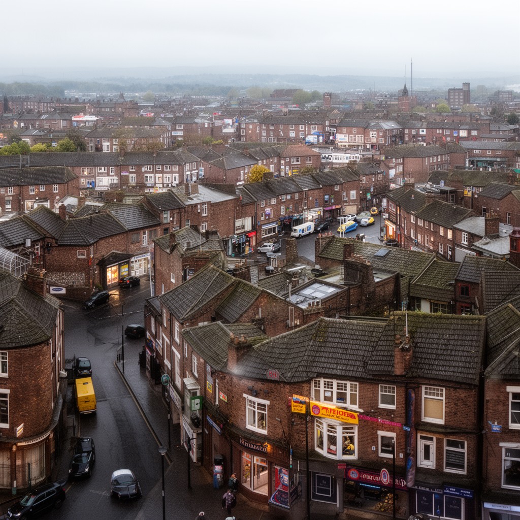 AI-generated illustration of Harpurhey