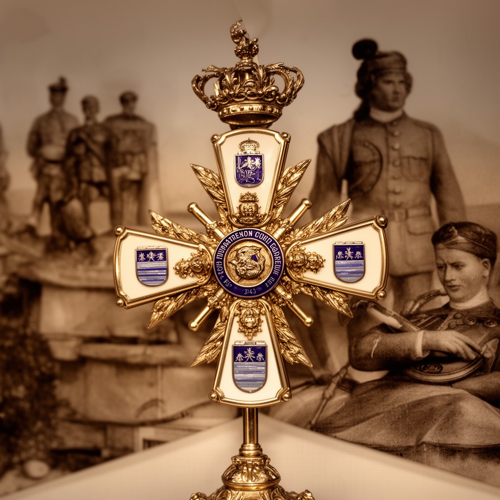 AI-generated illustration of Laureate Cross of Saint Ferdinand