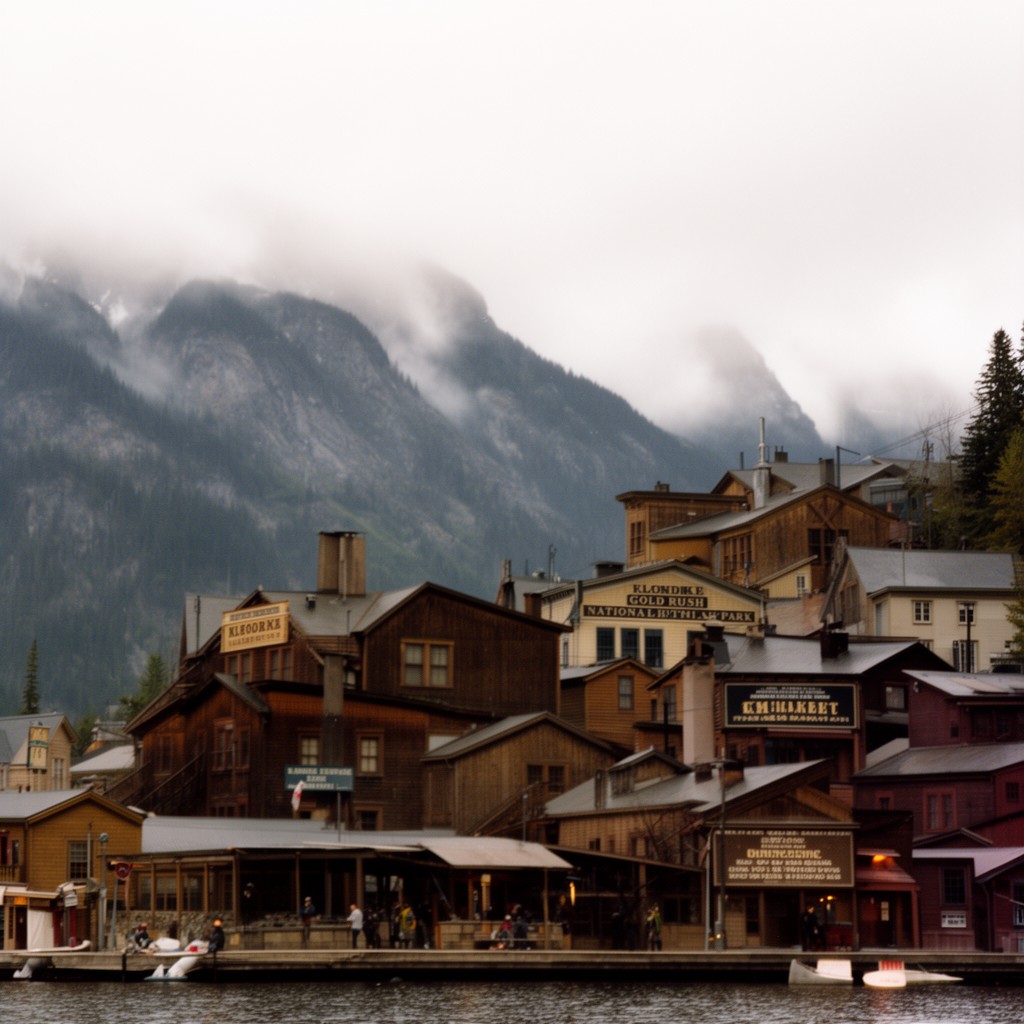 AI-generated illustration of Klondike Gold Rush National Historical Park (partial)
