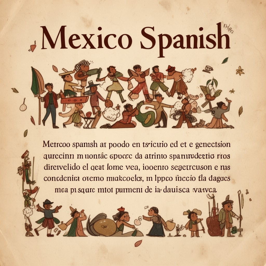AI-generated illustration of Mexican Spanish