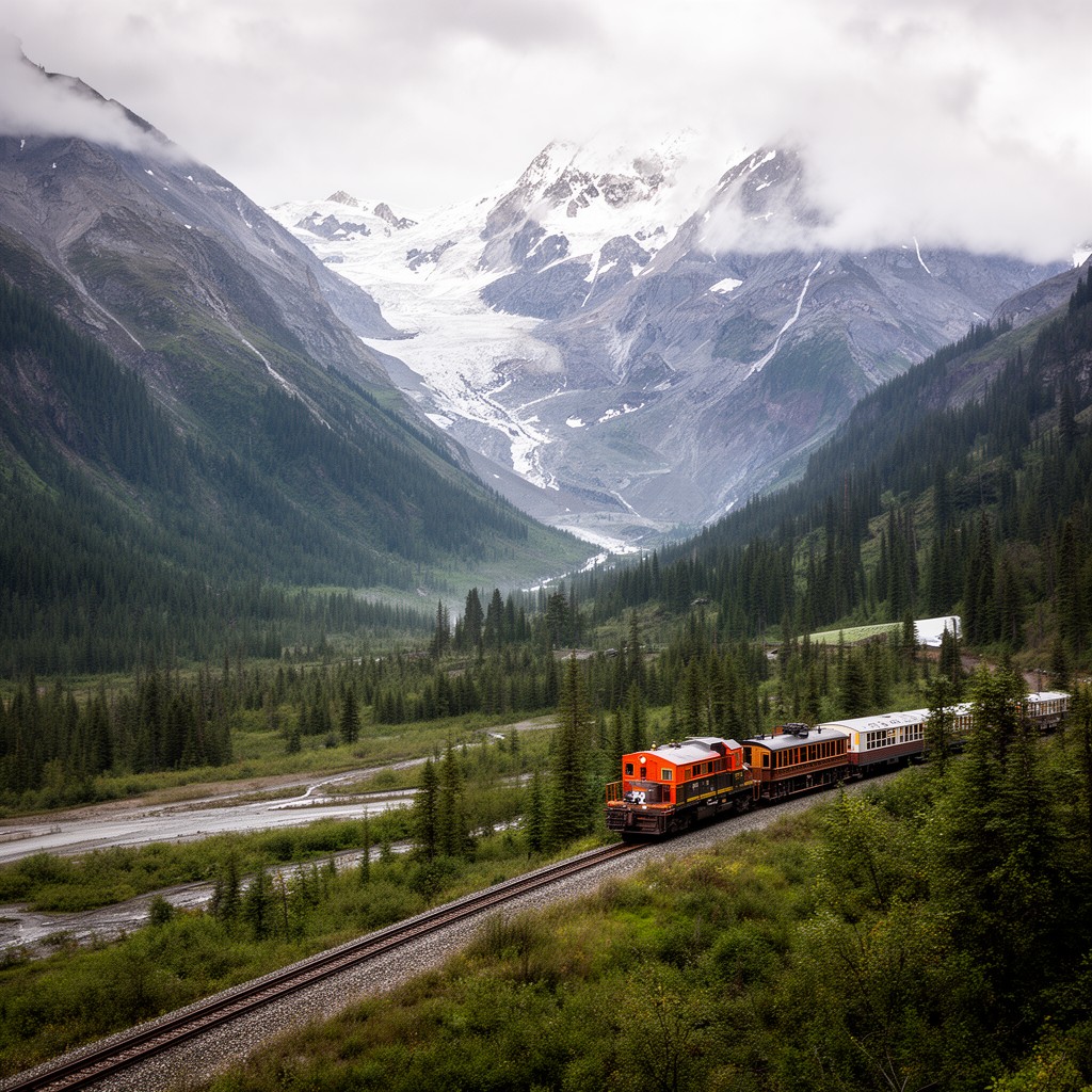 AI-generated illustration of White Pass