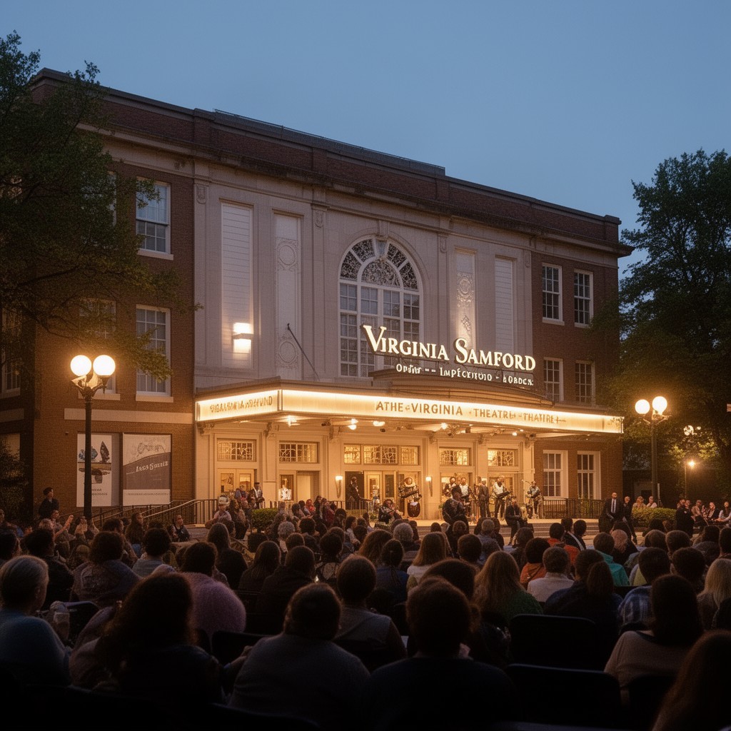 AI-generated illustration of Virginia Samford Theatre (nearby cultural institution)