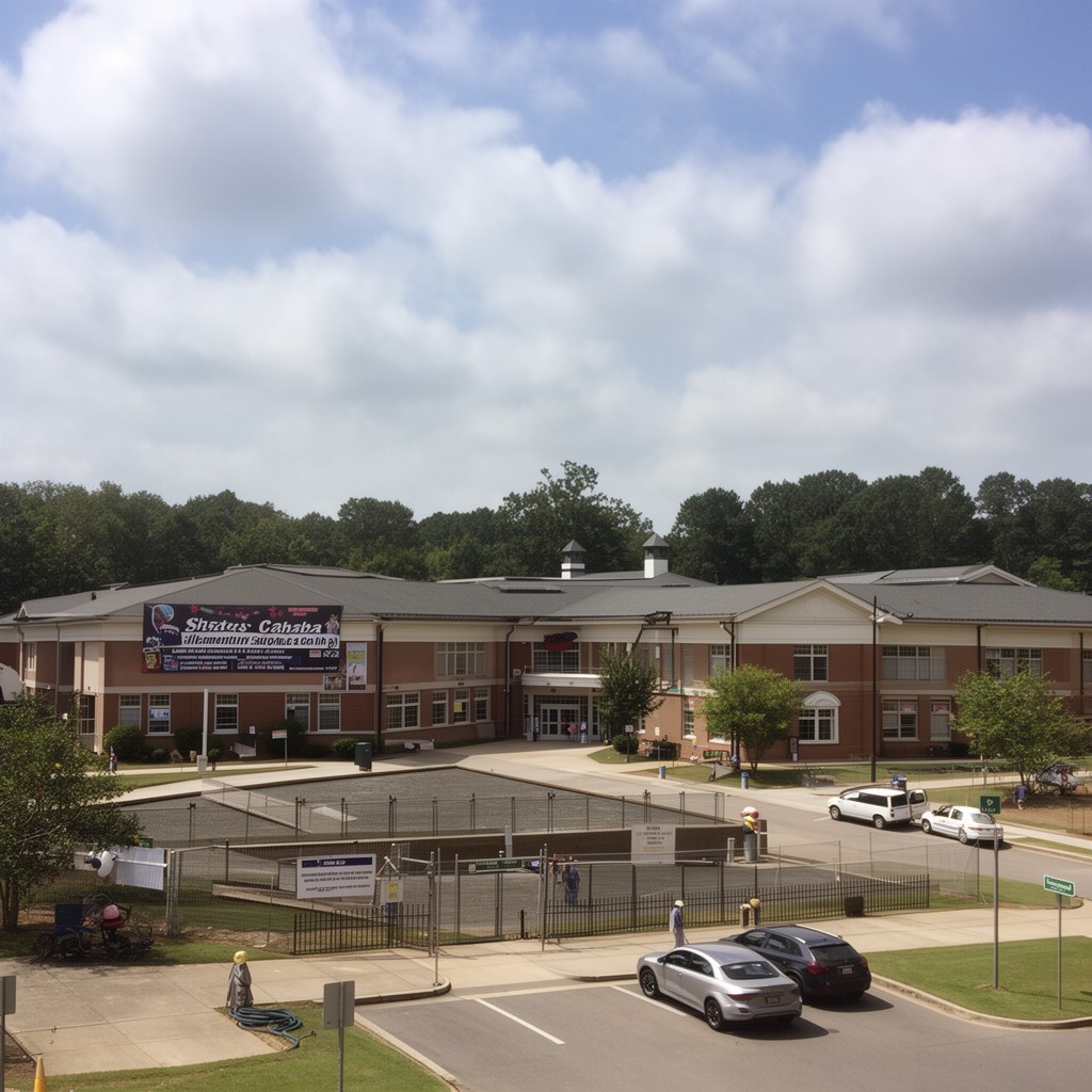 AI-generated illustration of Shades Cahaba Elementary School