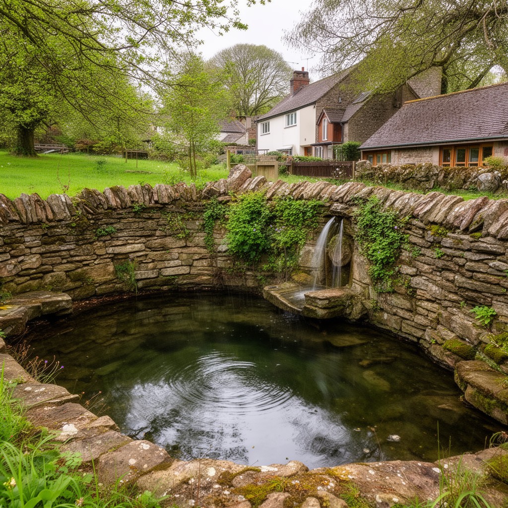 AI-generated illustration of Virtuous Well, Trellech