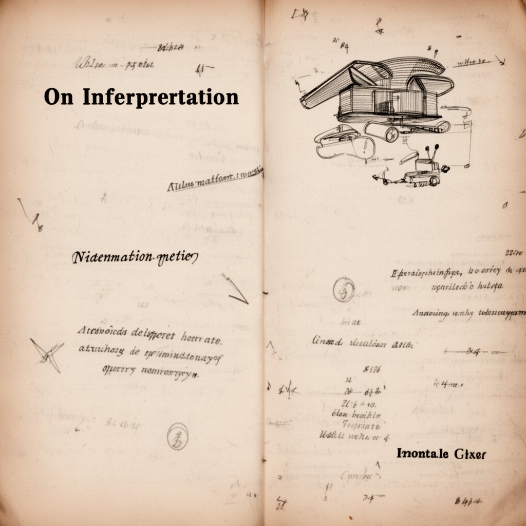 AI-generated illustration of On Interpretation