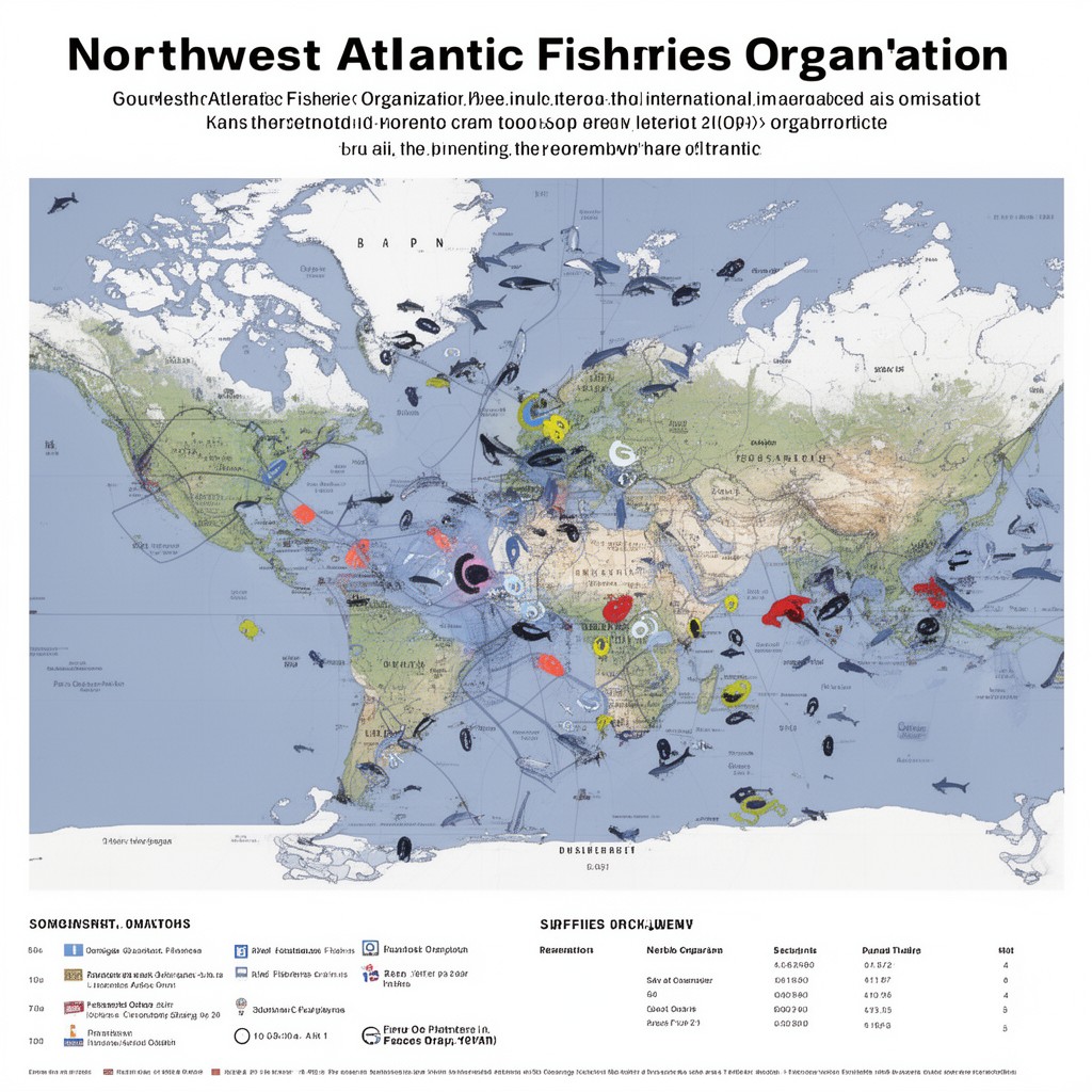 AI-generated illustration of Northwest Atlantic Fisheries Organization area