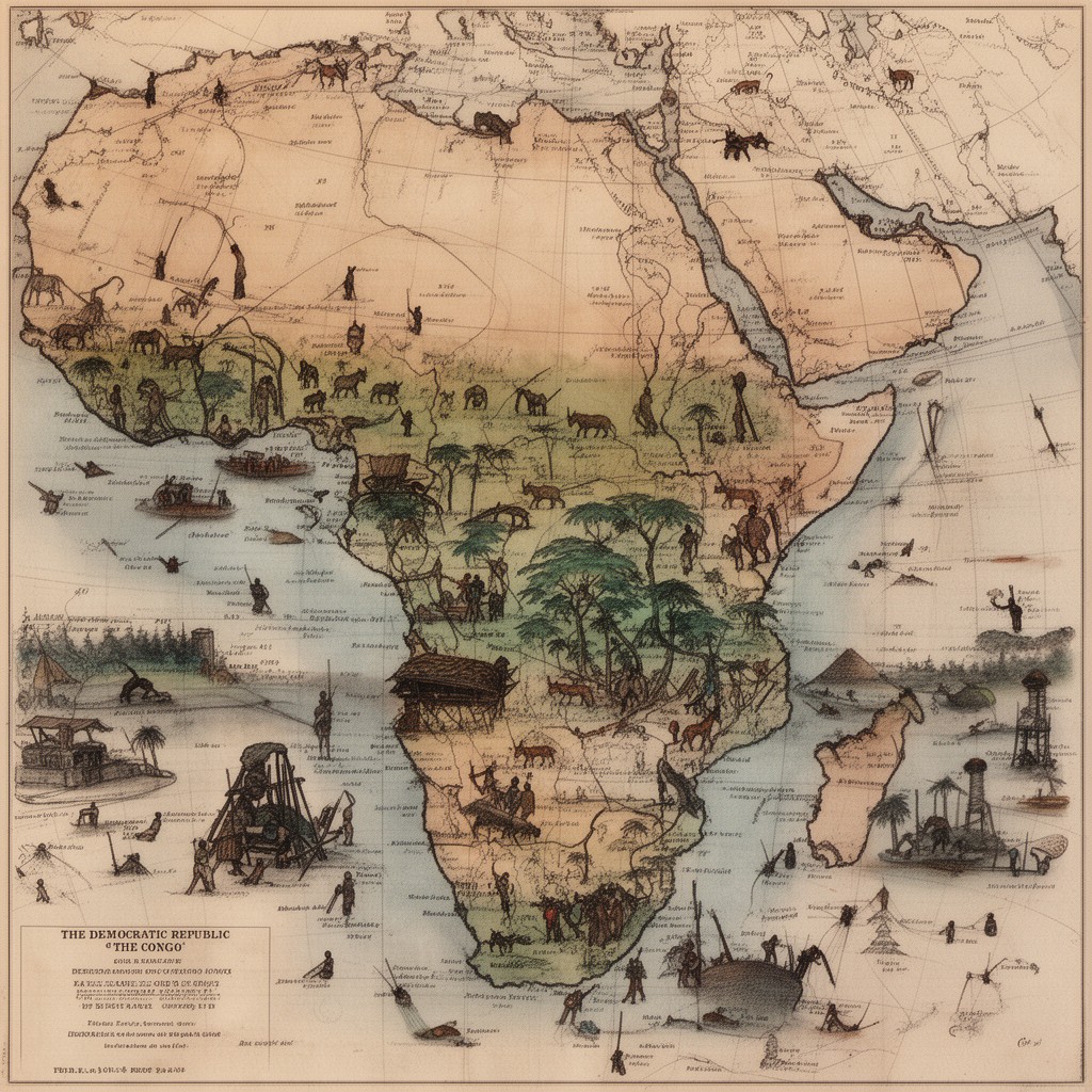 AI-generated illustration of Democratic Republic of the Congo