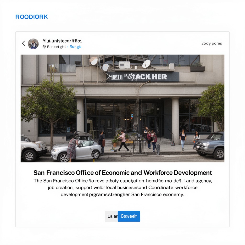 AI-generated illustration of San Francisco Office of Economic and Workforce Development