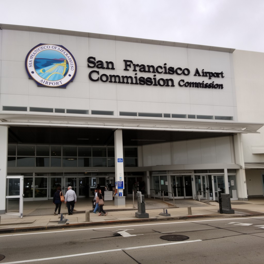 AI-generated illustration of San Francisco Airport Commission