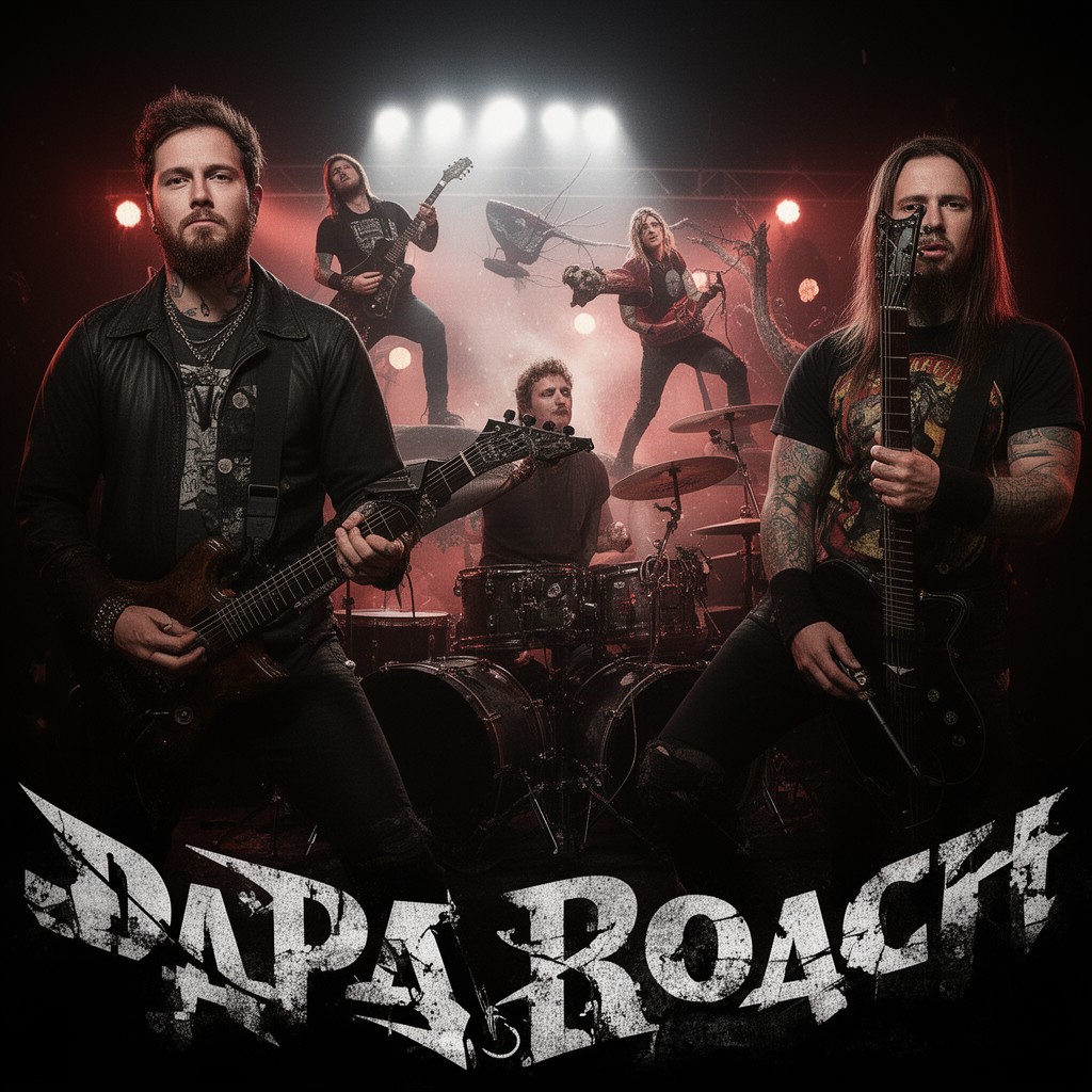 AI-generated illustration of Papa Roach