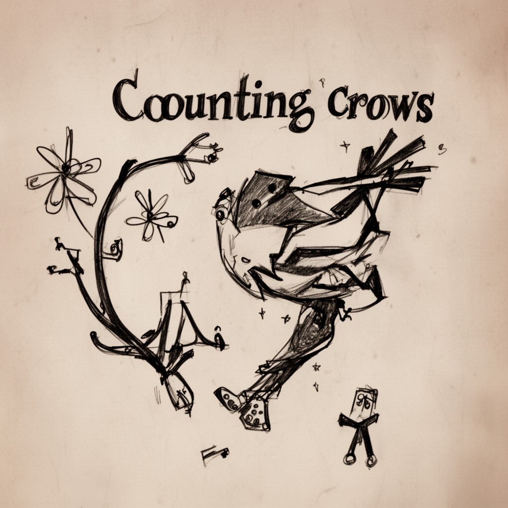 AI-generated illustration of Counting Crows