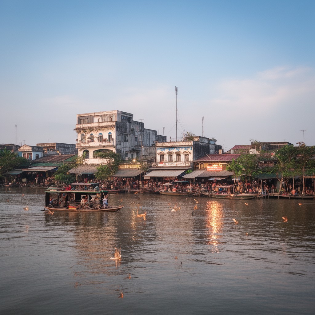 AI-generated illustration of Mỹ Tho