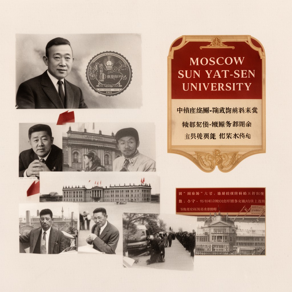 AI-generated illustration of Moscow Sun Yat-sen University