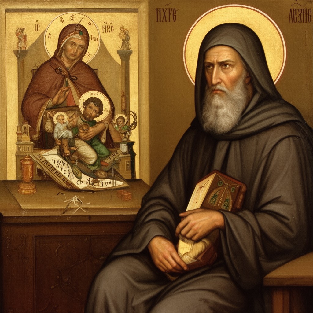 AI-generated illustration of John of Damascus