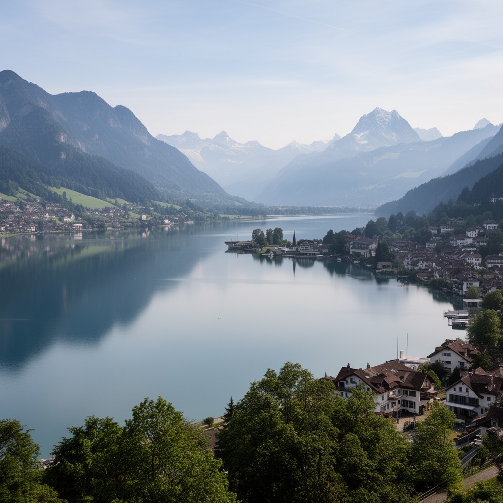 AI-generated illustration of Lake Zug