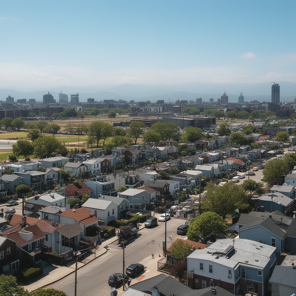 AI-generated illustration of Middle Village