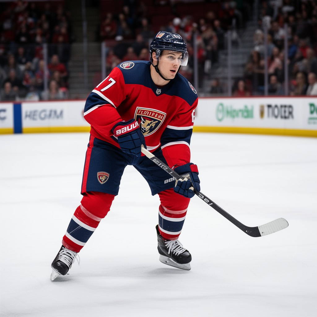 AI-generated illustration of Aleksander Barkov