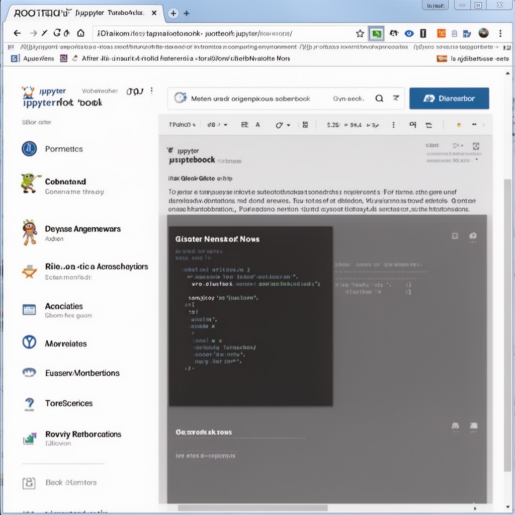 AI-generated illustration of Jupyter Notebook