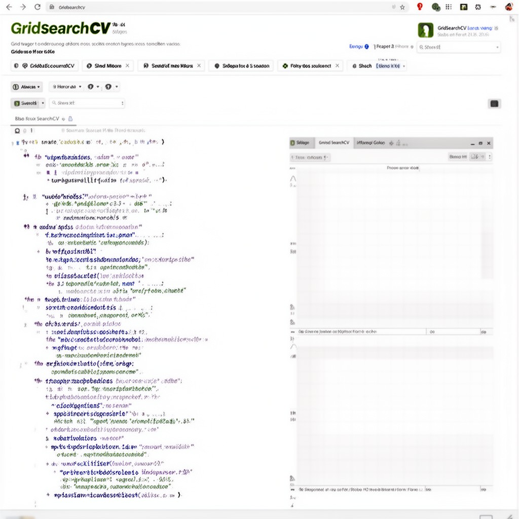 AI-generated illustration of GridSearchCV