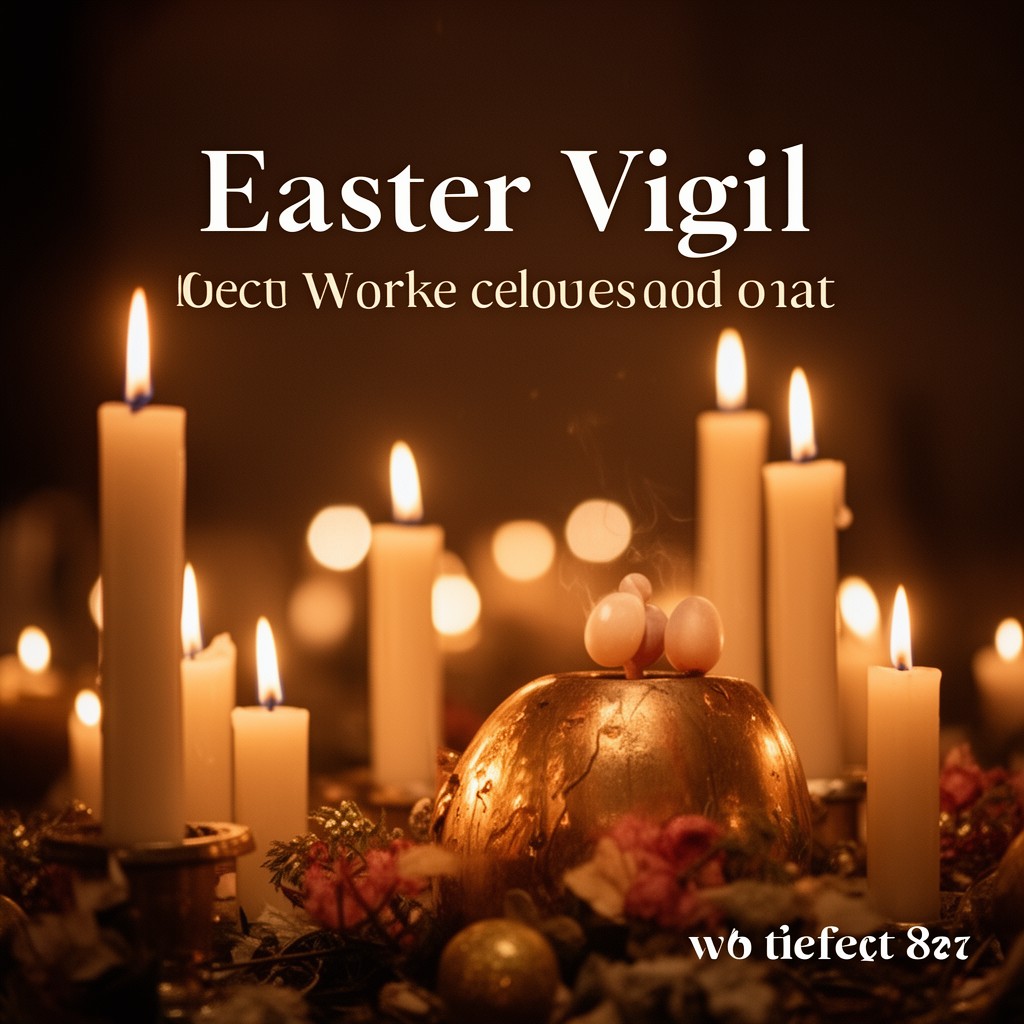 AI-generated illustration of Easter Vigil
