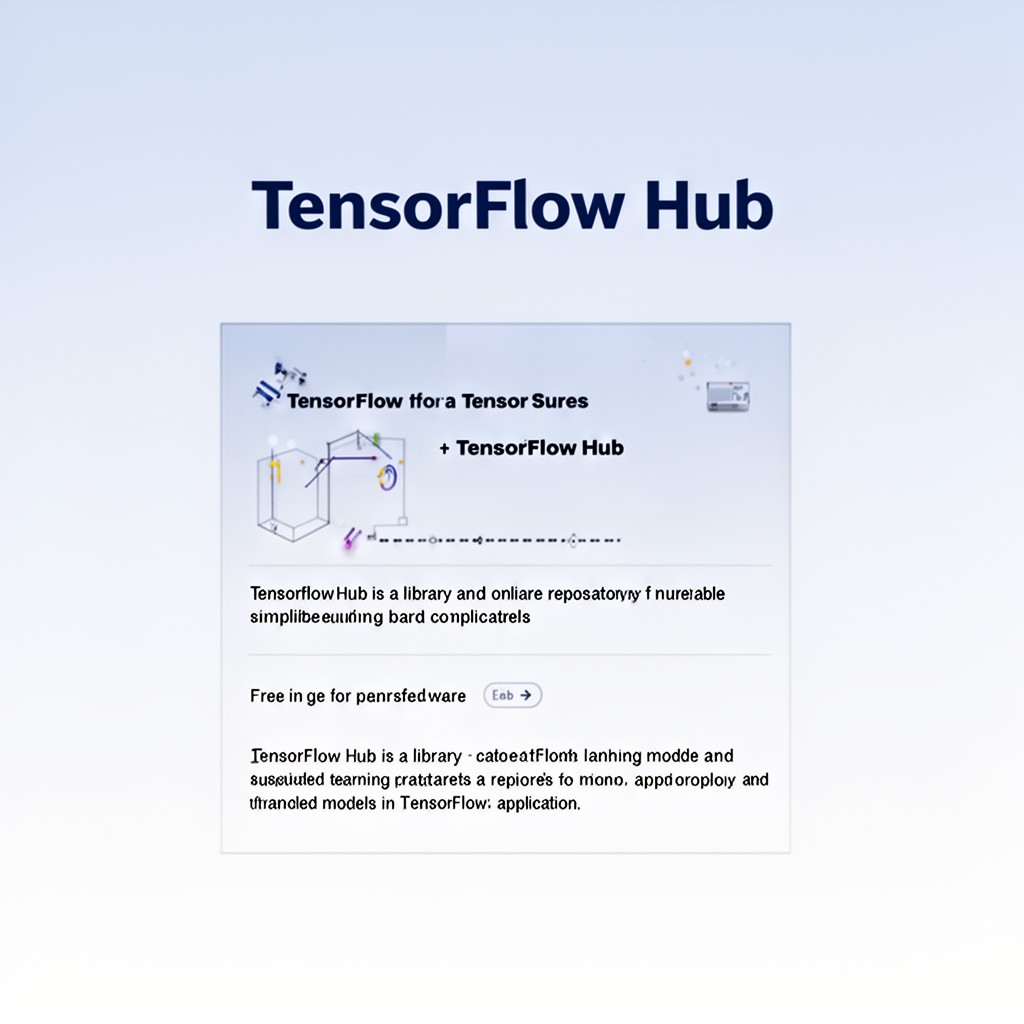 AI-generated illustration of TensorFlow Hub