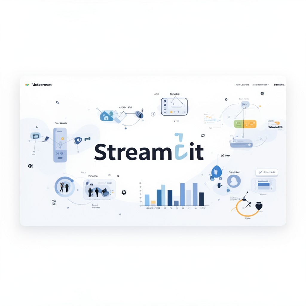 AI-generated illustration of Streamlit