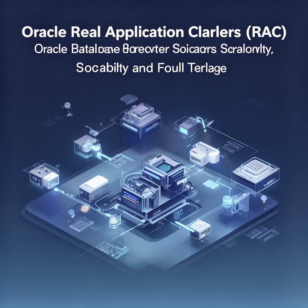 AI-generated illustration of Oracle Real Application Clusters (RAC)