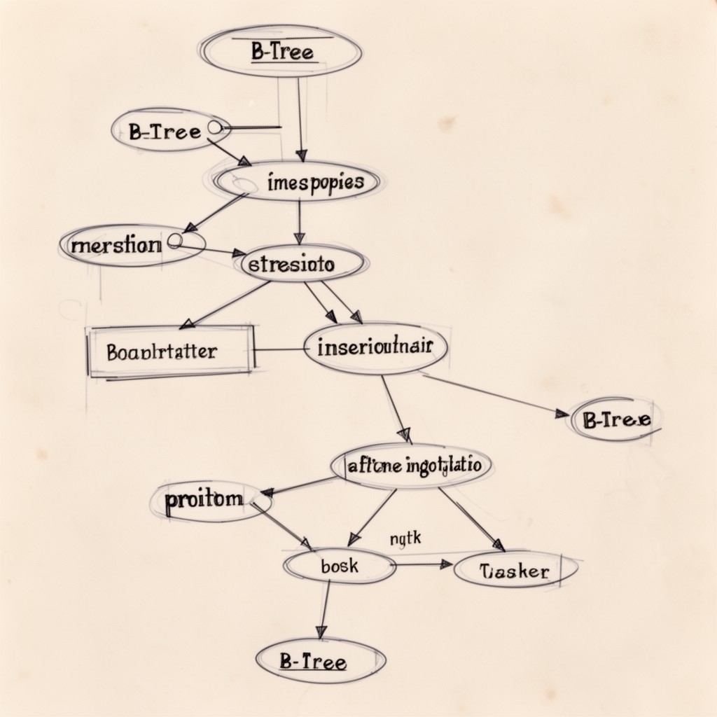 AI-generated illustration of B-tree