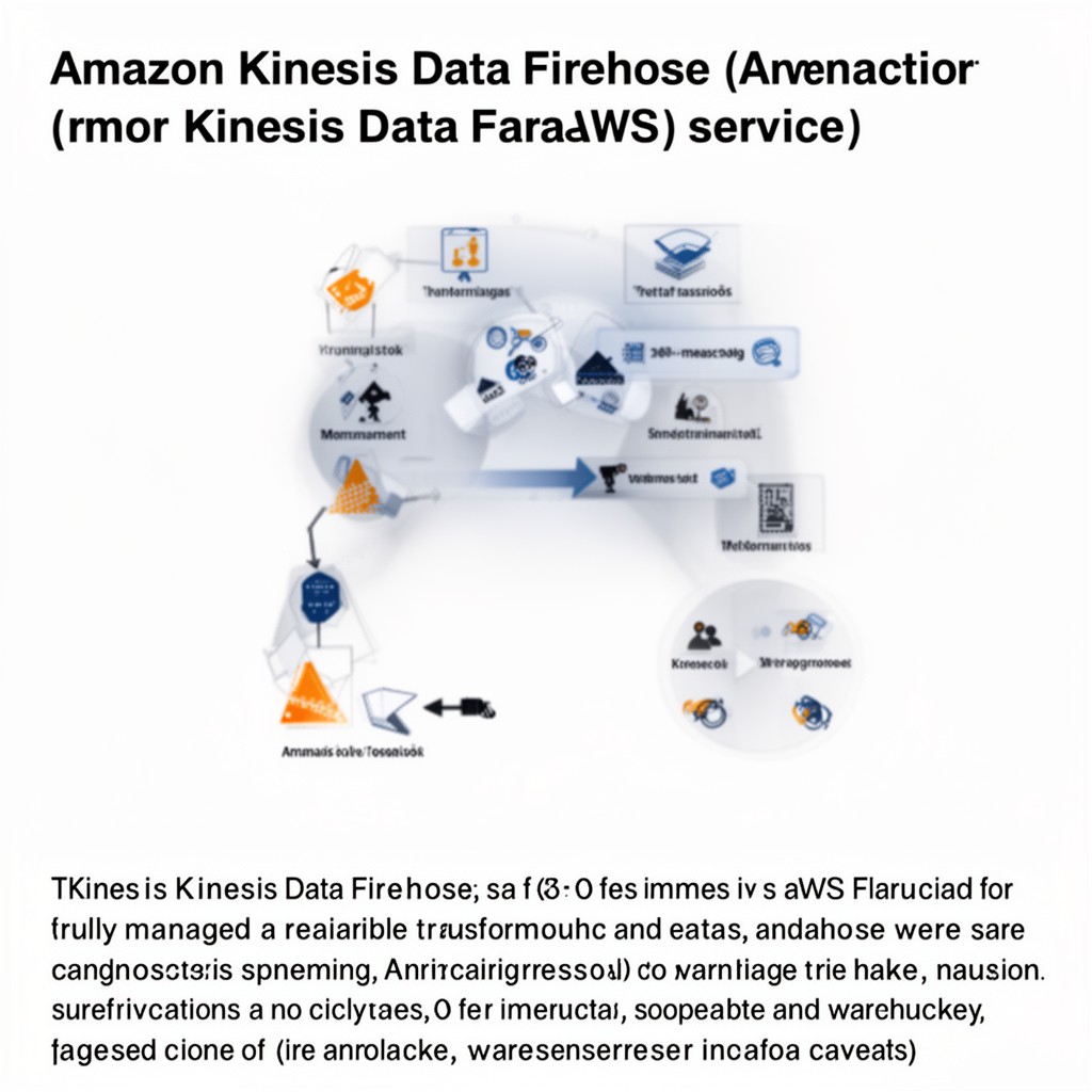 AI-generated illustration of Amazon Kinesis Data Firehose