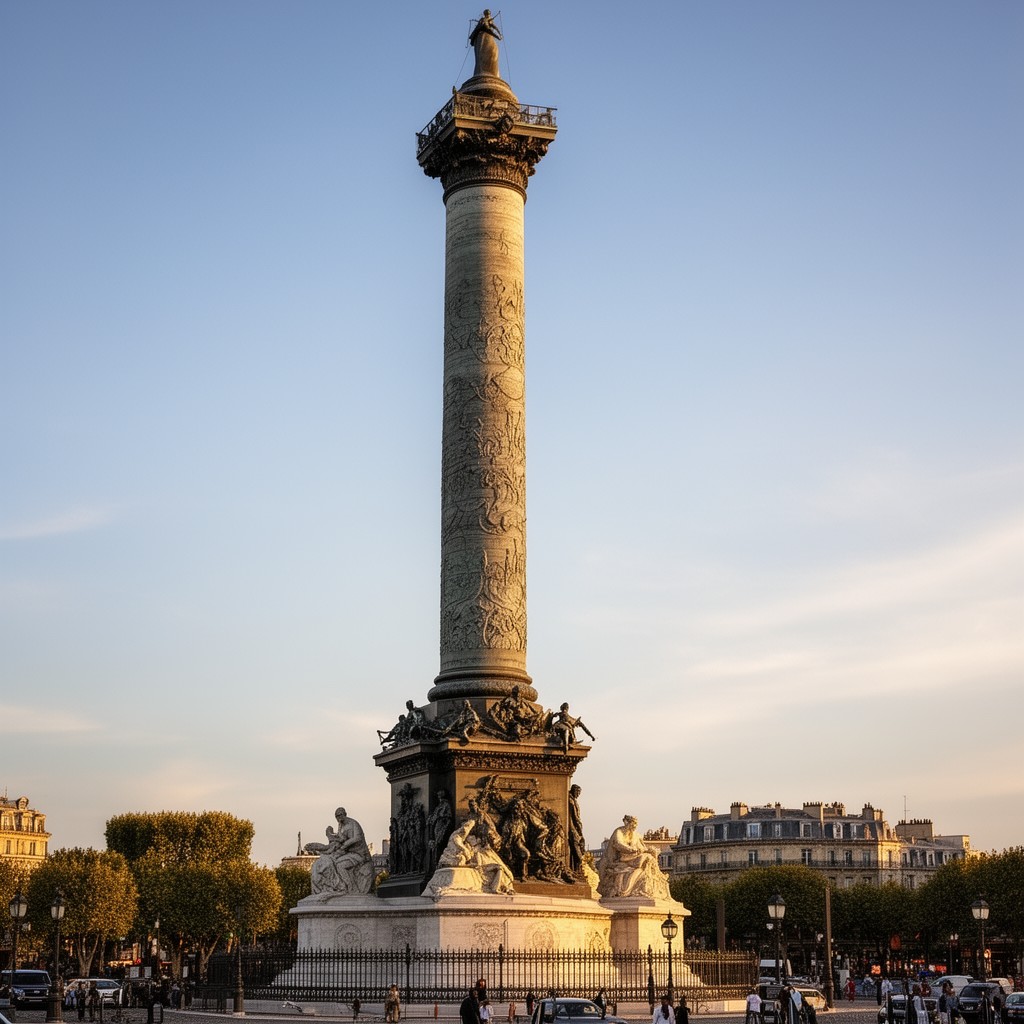 AI-generated illustration of Colonne de Juillet