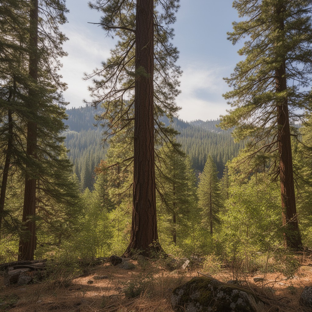 AI-generated illustration of Sierra Forest Reserve