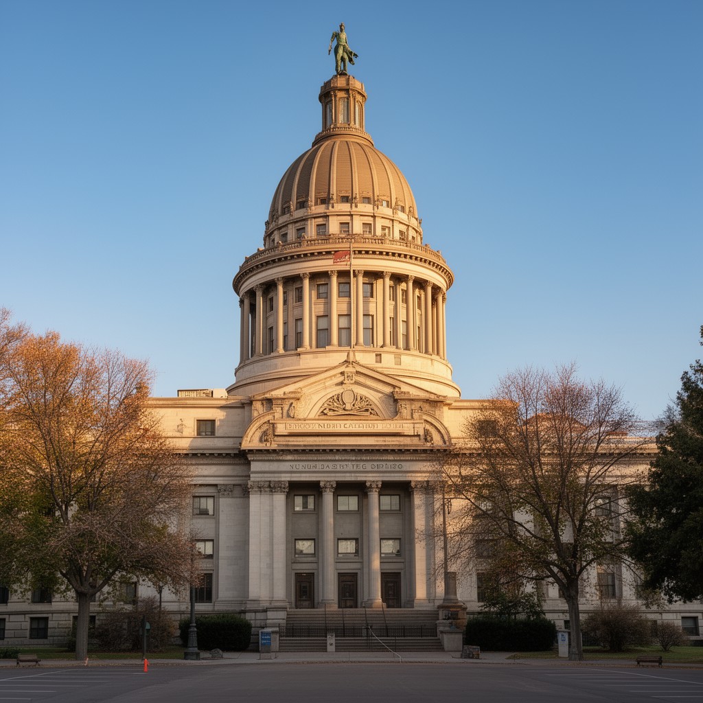 AI-generated illustration of Nevada State Capitol