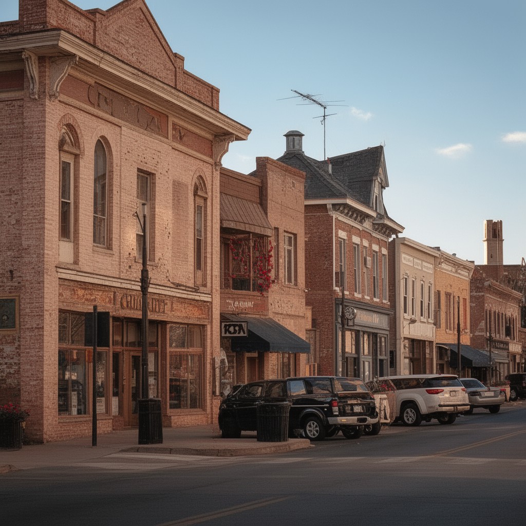 AI-generated illustration of Carson City Historic District