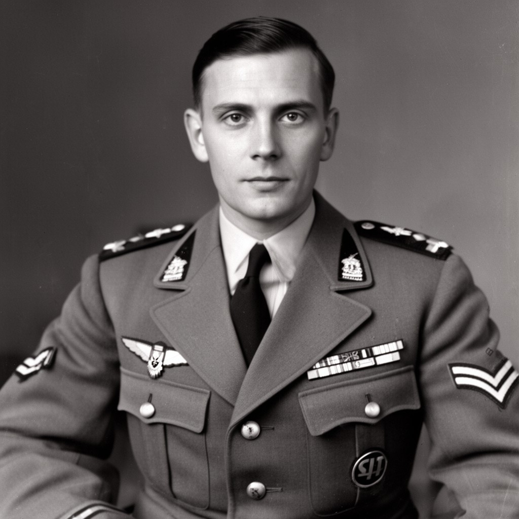 AI-generated illustration of Otto Ohlendorf