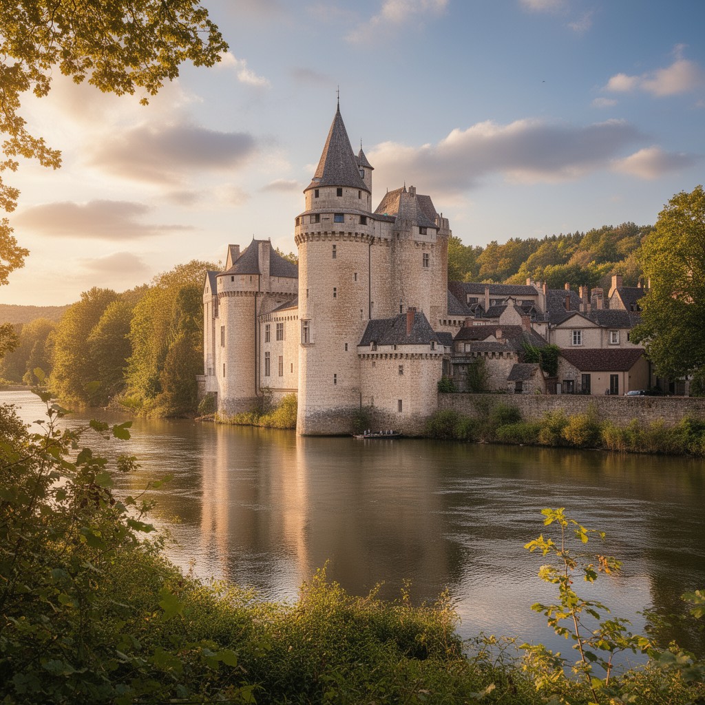 AI-generated illustration of Sully-sur-Loire