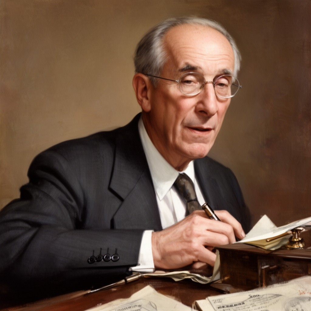 AI-generated illustration of Richard B. Mellon