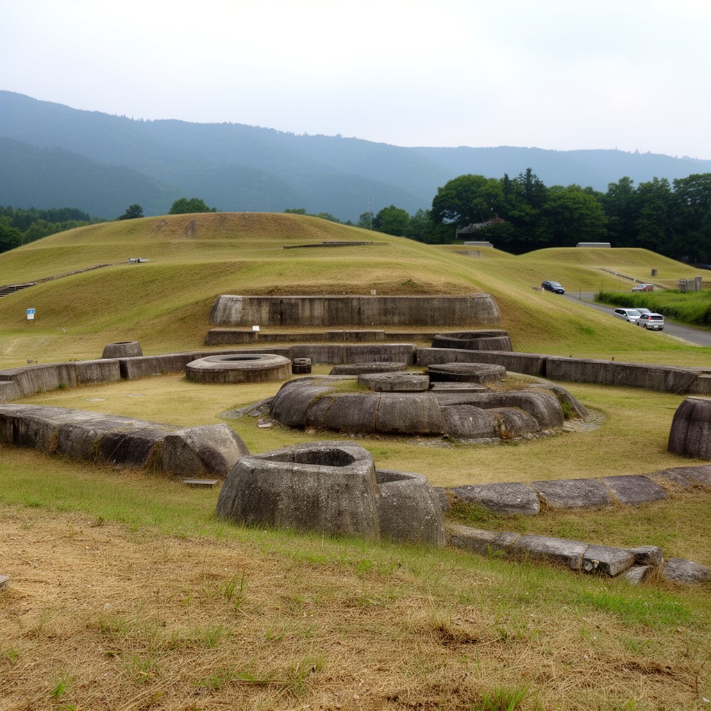 AI-generated illustration of Sakai Mozu Kofun Group