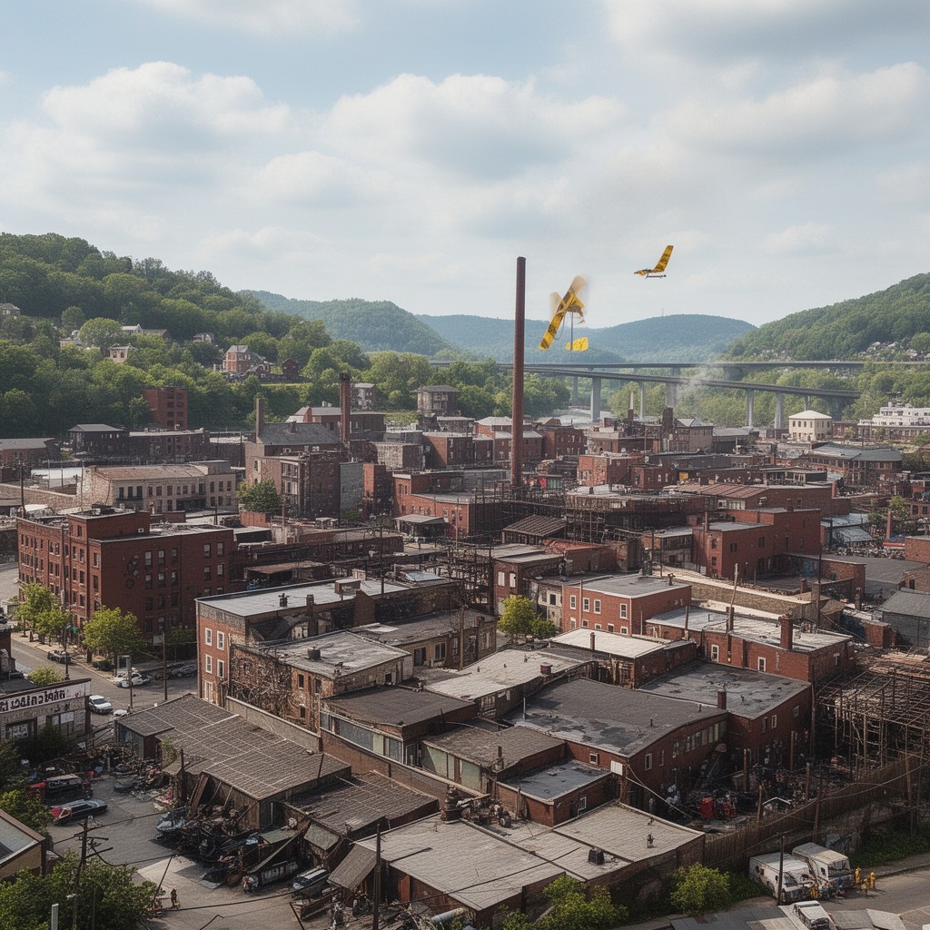 AI-generated illustration of Pottstown, Pennsylvania