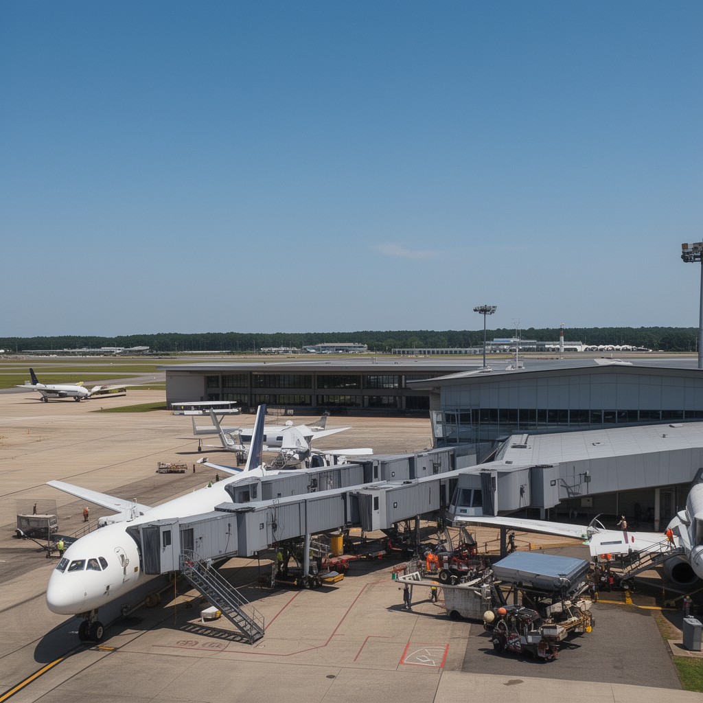 AI-generated illustration of Augusta Regional Airport