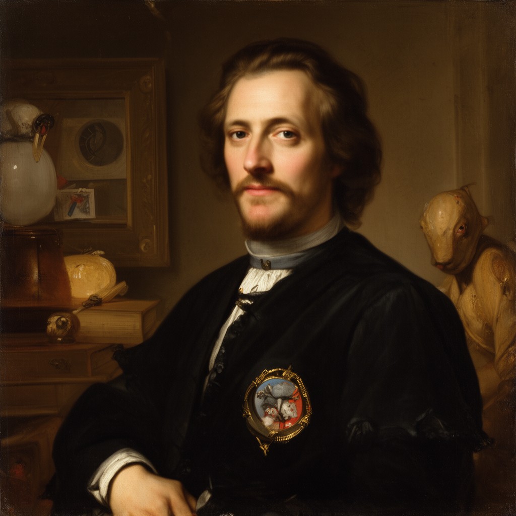 AI-generated illustration of Samuel van Hoogstraten