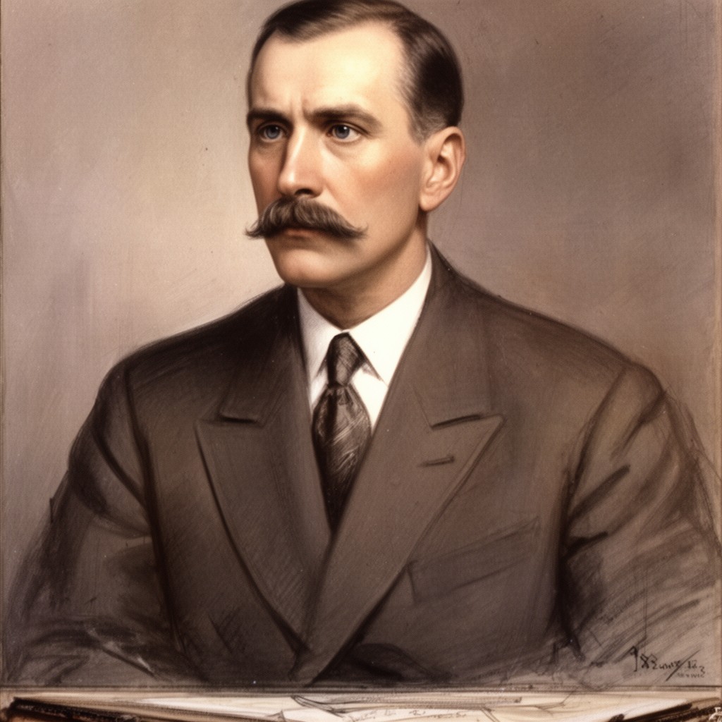 AI-generated illustration of Alexander Grin