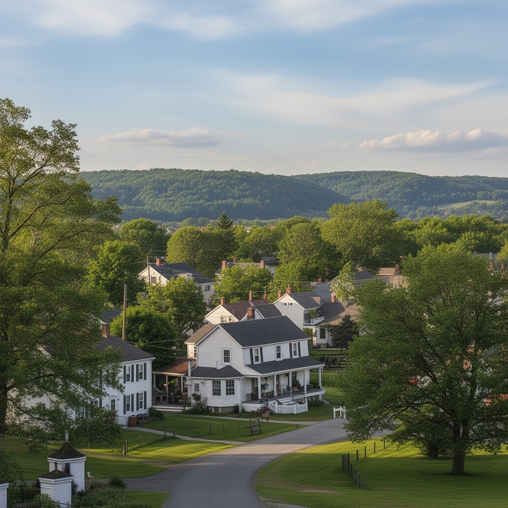AI-generated illustration of Goshen, New York