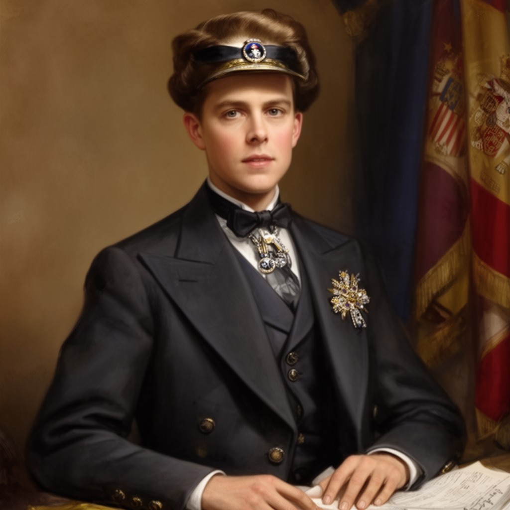 AI-generated illustration of Infante Juan, Count of Barcelona