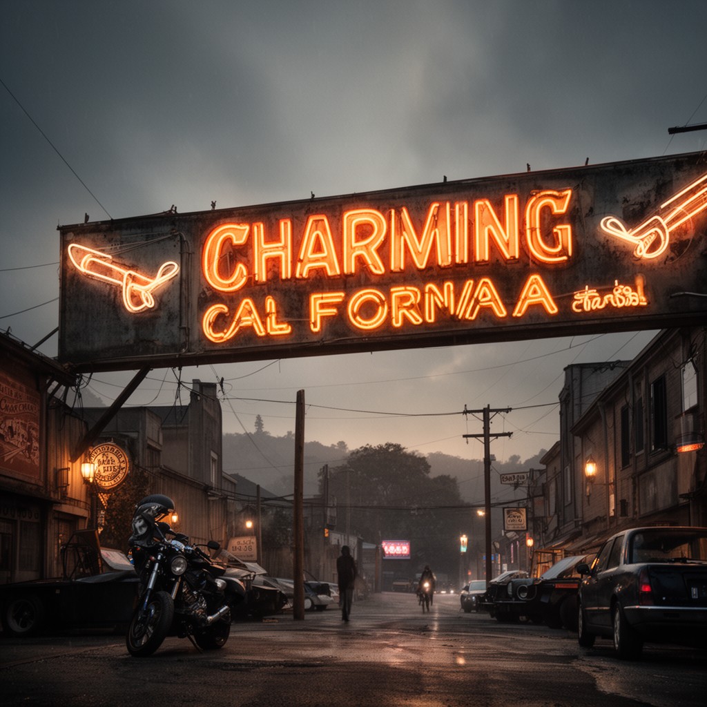 AI-generated illustration of Charming, California